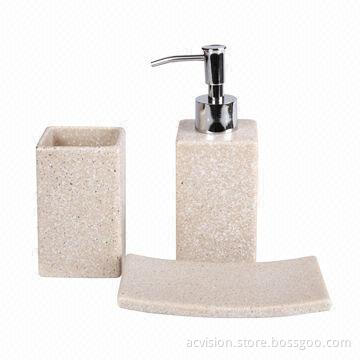 Customized logo ceramic bathroom set for hotel and home decor